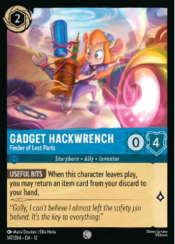 Gadget Hackwrench - Finder of Lost Parts (FOIL) single card from Disney Lorcana