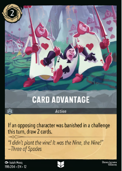 Card Advantage single card from Disney Lorcana