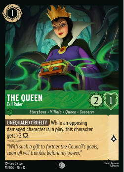 The Queen - Evil Ruler (FOIL) single card from Disney Lorcana