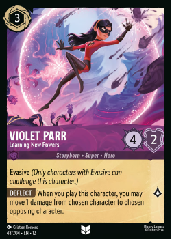 Violet Parr - Learning New Powers single card from Disney Lorcana