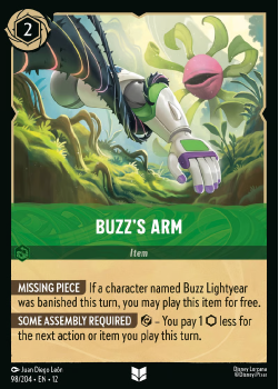 Buzz's Arm single card from Disney Lorcana