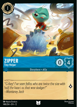 Zipper - Tiny Helper (FOIL) single card from Disney Lorcana