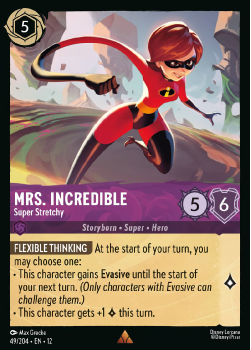 Mrs. Incredible - Super Stretchy (FOIL) single card from Disney Lorcana