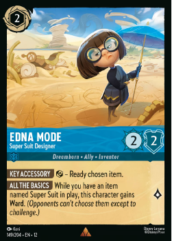 Edna Mode - Super Suit Designer single card from Disney Lorcana