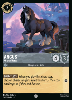 Angus - Mighty Horse (FOIL) single card from Disney Lorcana