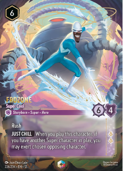 Frozone - Super Slick (Enchanted) single card from Disney Lorcana