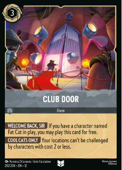 Club Door single card from Disney Lorcana