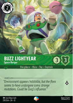 Buzz Lightyear - Space Ranger (Epic) single card from Disney Lorcana
