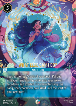 What Else Can I Do? (Enchanted) single card from Disney Lorcana