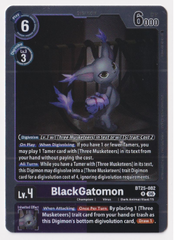 BlackGatomon single card from Digimon