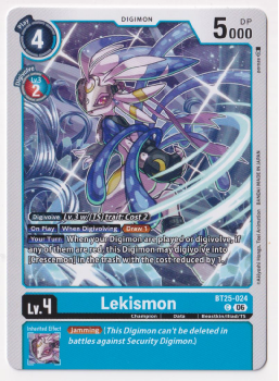 Lekismon single card from Digimon