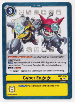 Cyber Engage single card from Digimon