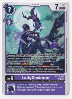 LadyDevimon single card from Digimon