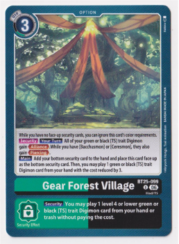 Gear Forest Village single card from Digimon