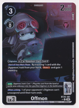 Offmon (ALTERNATIVE ART) single card from Digimon