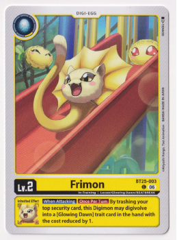 Frimon single card from Digimon
