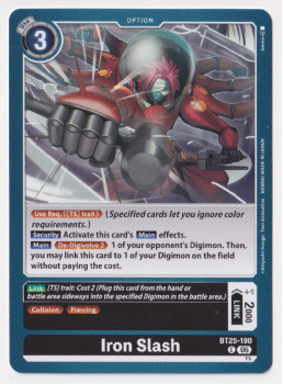 Iron Slash single card from Digimon