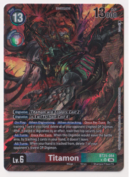 Titamon (ALTERNATIVE ART) single card from Digimon