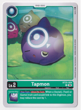 Tapmon single card from Digimon