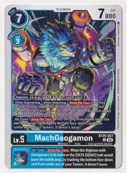 MachGaogamon single card from Digimon