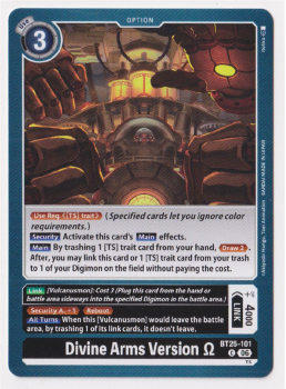 Divine Arms Version O single card from Digimon
