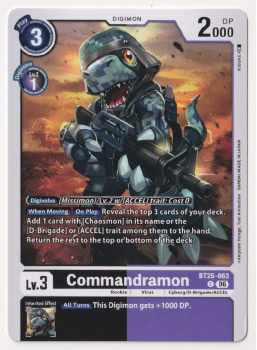 Commandramon single card from Digimon