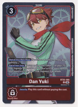 Dan Yuki single card from Digimon