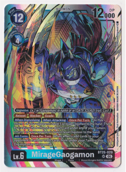 MirageGaogamon single card from Digimon