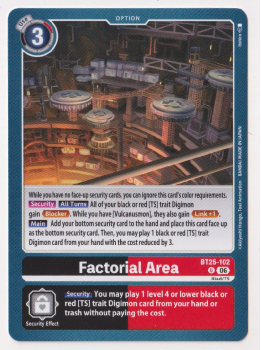 Factorial Area single card from Digimon