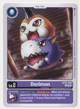 Dorimon single card from Digimon