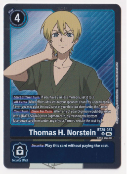 Thomas H. Norstein single card from Digimon