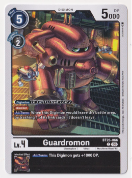 Guardromon single card from Digimon