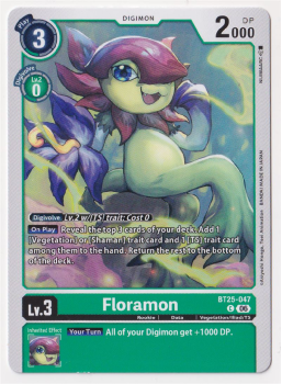 Floramon single card from Digimon