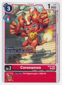 Coronamon single card from Digimon
