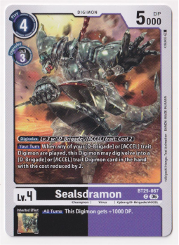 Sealsdramon single card from Digimon