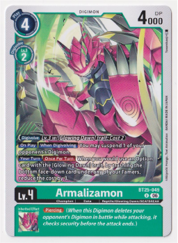 Armalizamon single card from Digimon