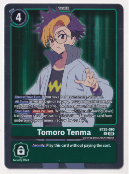 Tomoro Tenma single card from Digimon