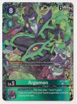 Argomon (ALTERNATIVE ART) single card from Digimon
