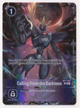 Calling From the Darkness (ALTERNATIVE ART) single card from Digimon