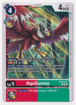 Aquilamon single card from Digimon