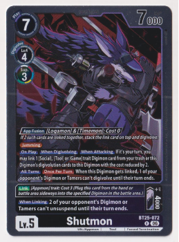 Shutmon single card from Digimon