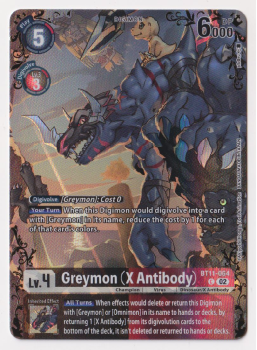 Greymon (X Antibody) (ALTERNATIVE ART) single card from Digimon