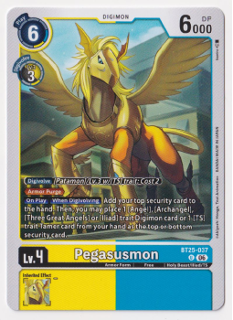 Pegasusmon single card from Digimon