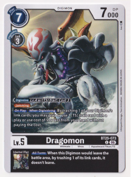 Dragomon single card from Digimon