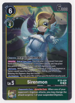 Sirenmon single card from Digimon