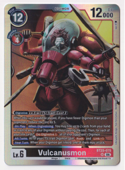 Vulcanusmon single card from Digimon