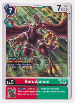 Garudamon single card from Digimon
