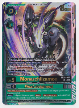 Monarchlizamon single card from Digimon
