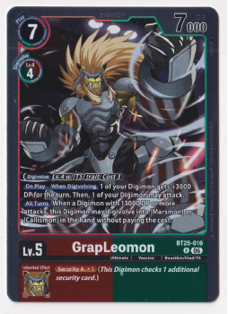 GrapLeomon single card from Digimon