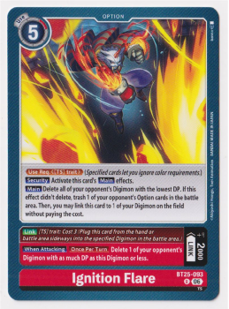 Ignition Flare single card from Digimon